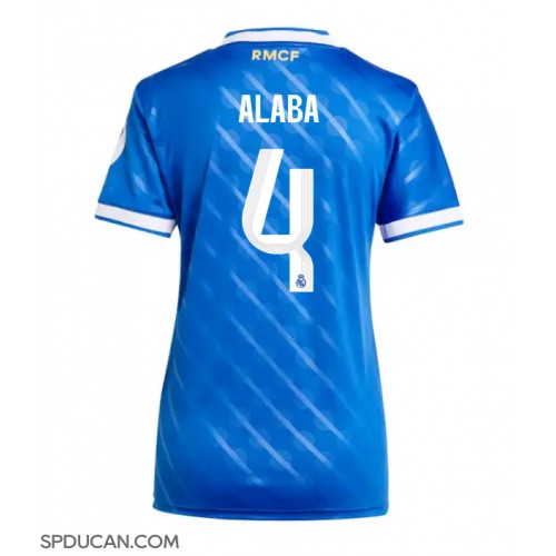 Zenski Nogometni Dres Real Madrid David Alaba #4 Rezervni 2025-26 Kratak Rukav